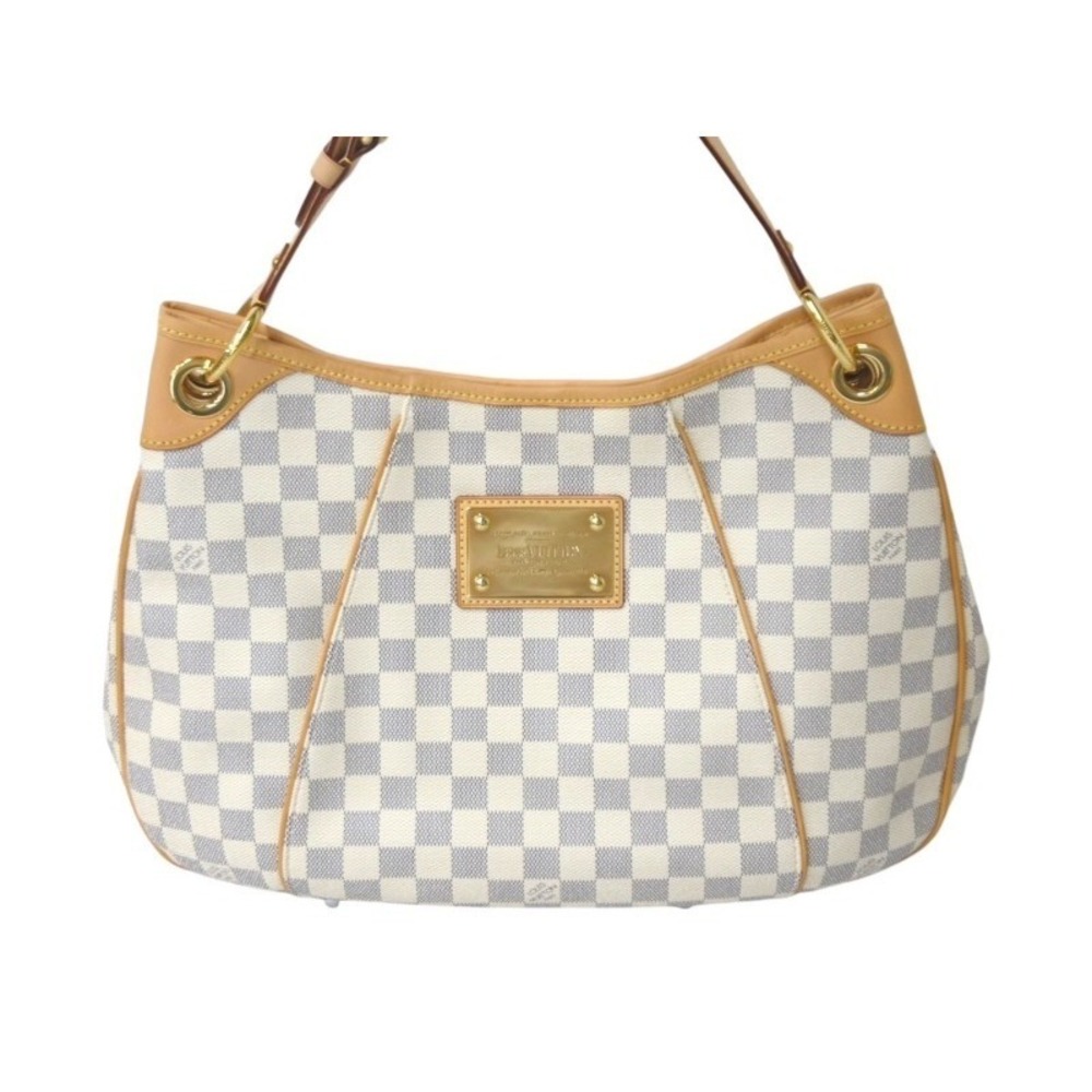 Louis Vuitton white Azur Galliera Damier White handbag
